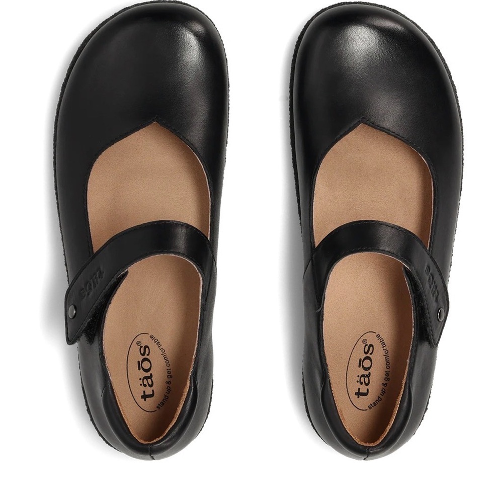 Taos chorus black leather Mary Jane style shoes comfort quality $170 sz 9 - Picture 15 of 16